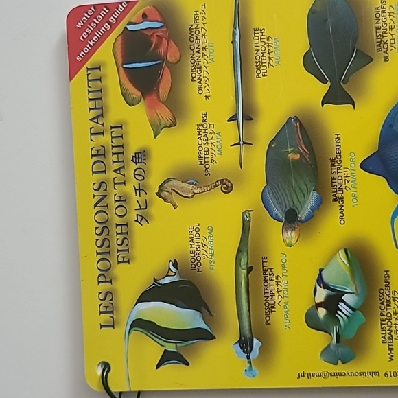 Submersible pocket fish guide-Fish of Tahiti - Picture 2 of 9